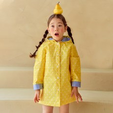 TABLIER Petit Marine圓點連帽長袖雨衣