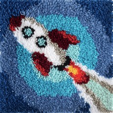 刺繡DIY包 30*30cm, D9火箭, 1組