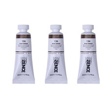 신한에쎈스 아크릴 컬러 물감 Tube A 시리즈 로 엄버 3p, 1색, 50ml