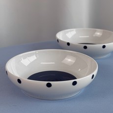 파울러스 아벨 블루 찬기 중, 블루 + 화이트, 2개