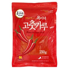 복이네먹거리 중국산 고운 고춧가루 보통맛 떡볶이 소스용 일반, 250g, 1개