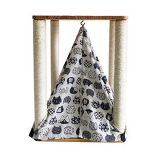 요기쏘 고양이 기둥 스크래쳐 텐트 하우스, 1개