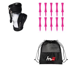 NAYASTYLE 高爾夫球袋 + PE 標準高爾夫球梯 10入 + 球袋組合 GFYP-133-3+169-5PU, 混合顏色