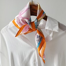 BABISOO 馬上槍術馬匹印花絲巾
