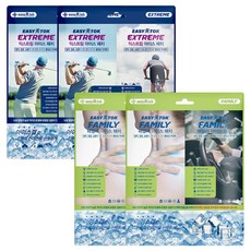 easy 美 tok 涼感運動肌肉貼片 4入+日常涼感貼片 4入, 1組