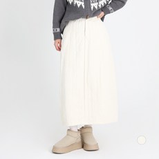 Dotif 女款復古豐盈絎縫長裙 P25FW1-A2378