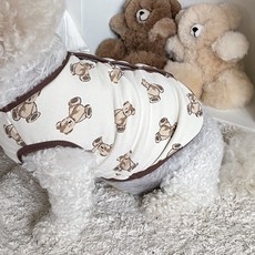 BYDAMSOOMI Puppy Bye 熊背心, 象牙