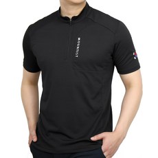 마운티스트 남성용 태극기 벌집 기능성 반팔 집업 티셔츠