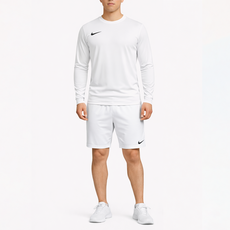NIKE 耐吉 男款 Swoosh 長袖T恤 + 運動短褲套裝