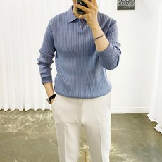 Ador 經典羅紋鈕扣領羊絨 7 色長袖針織