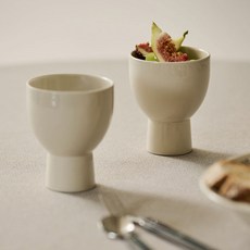 YOON CERAMICS Maison Objet Cozy 高腳杯 240ml, 燕麥色, 2個