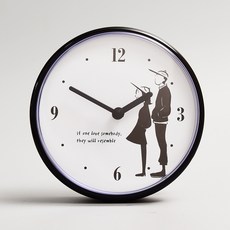 woodrohaus 黑色情侶款吸盤式防水浴室時鐘 12cm, 情侶款C(HDW-6028)