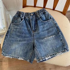 유블리 아동용 두리앙 빈티지 워싱 반바지