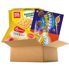 綜合餅乾組 G款, 開心蘿蔔 60片 720g+傑斯檸檬餅乾 180g+Baduko威化草莓 6條180g, 1組