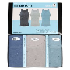 inner Story 男士棉質彈性背心3件組 ISR-129