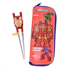 LILFANT 漫威英雄孩童餐具組 MV7225 第2階段, Mech Strike款, 筷子+餐具袋
