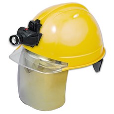 동명 고급형 투명창 골드보안경 안전모 헤드랜턴포함 개나리색, 1세트