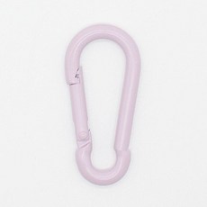 ButtonKing 彩色單鍵式登山扣包包掛環, 淺紫色, 2個