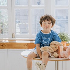 똘무룩 아동용 스트라이프 셋업 반팔 반바지 상하 세트