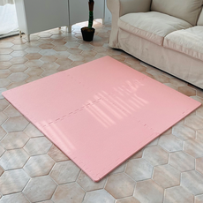 Sonhalmae 兒童用頂級大理石紋拼圖地墊, 1套, 蜜桃色