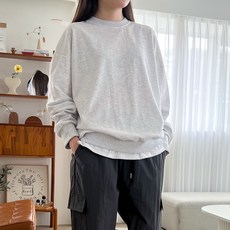 Dearlola 女款Oversize層次感長袖大學T