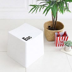 슐 키캡 인테리어 포인트 수납 스툴 4p, 화이트