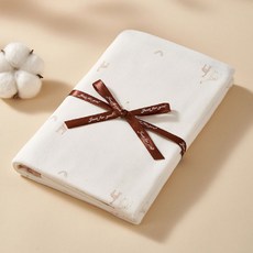 유아용 크림 컽싸개 블랭킷 이불, 기린