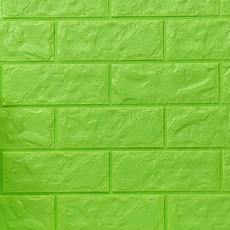 優質立體墊子磚塊樣式亮點壁紙貼, 綠色, 4個