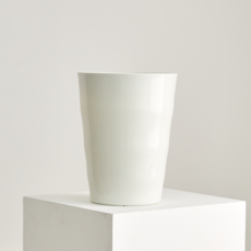 fresh garden INO 圓形塑膠花盆, 白色