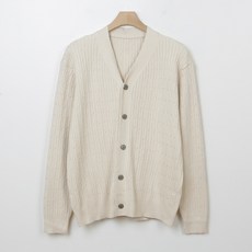 男款Paul麻花針織開襟衫 O2051