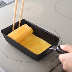 Arnest 電磁爐用矽膠塗層迷你玉子燒鑄鐵鍋 78138, 27.5cm, 1個