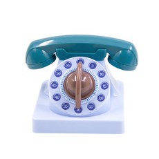 古董電話造型計時器, 藍色, 1個