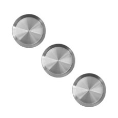 304 스텐 플레이트 소스접시 12.5cm, 실버, 3개