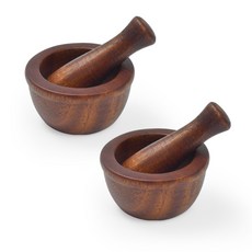 Design Rooms 漆木迷你砂漿套組, 2組