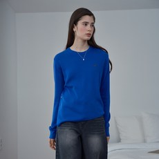 JUCY JUDY 女款不對稱羊毛混紡針織衫 JZKT026E