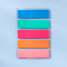 PEONIST 旗標索引貼紙 05鮮豔方形, 5入, 1個