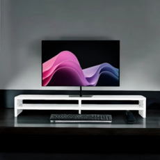 스튜디오칼츠 2단 모니터 받침대 듀얼 KA-02, 화이트