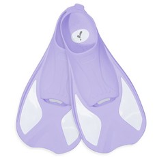 It's Life  自由潛水 布魯塔 短蛙鞋 + 網狀收納袋 + 造型固定架 2入組, 酷紫丁香