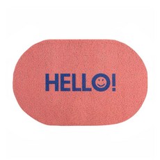 JCP 微笑哈囉線圈地墊, 1個, 粉紅色