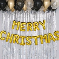 J-BALLOON 聖誕節居家派對氣球裝飾組, 金色調, 1個