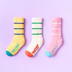 폴프랜즈 원사이즈 장목 양말 3켤레 세트