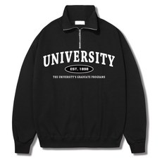 illuso 特殊雙面 University1898 半拉鍊連帽大學T