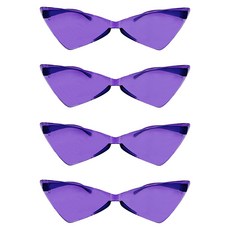 Party09 三角形眼鏡, 紫色, 4個