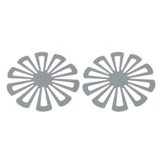 Roebenhoff 矽膠電磁爐墊, 灰色, 2個