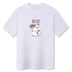 일루소 커피잔냥이 반팔 티셔츠