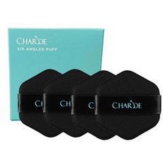 CHARDE 六角粉撲, 單色, 4個
