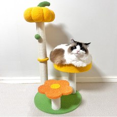 Petca 三層黃金南瓜貓抓塔, 1個, 混合顏色