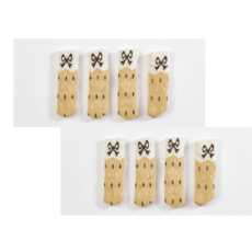 오늘도양 니트 의자 커버 8p, 옐로우리본