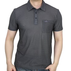 MOuNTIST 男款網眼格紋短袖Polo衫