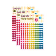 STUDIO EIGHT 微笑圖案造型貼紙組 3入, 混色